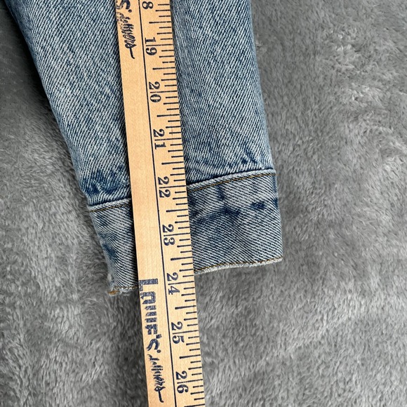 Vintage Levis 70506-0216 Denim Trucker Jacket 44R Made in the USA Distressed - Picture 11 of 13